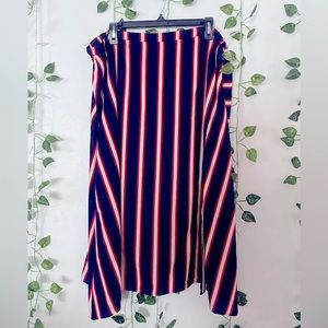 Navy blue and red Skirt